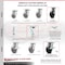 Service Caster 8 Inch Polyolefin Caster Brakes/Swivel Locks and 2 Rigid, 2PK SCC-35S820-POB-SLB-BSL-2-R-2 - alternate 4